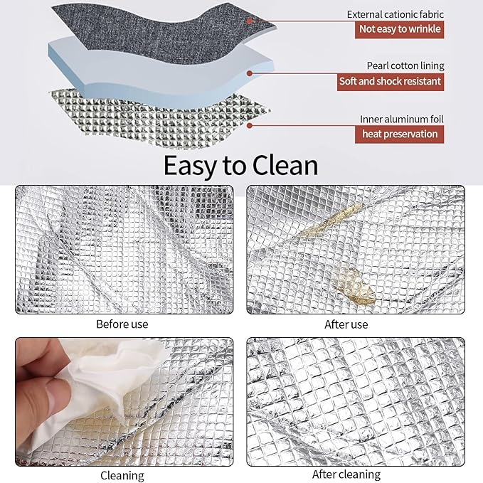 Lunch Bag Insulated, Lunch Box Bag, Reusable Lunch Tote Bag, Lunch Box Container Bag Insulated for Women, Men, Work, Office, Travel - Pink