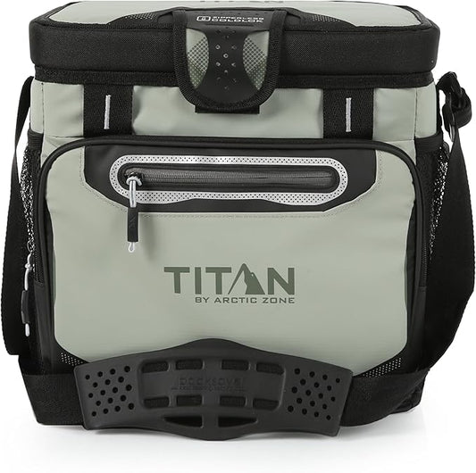 Arctic Zone Titan Deep Freeze Cooler - Zipperless Hardbody Cooler - Small & Large Capacity- Beach & Camping Cooler - Deep Freeze Insulation, HardBody Liner, and SmartShelf
