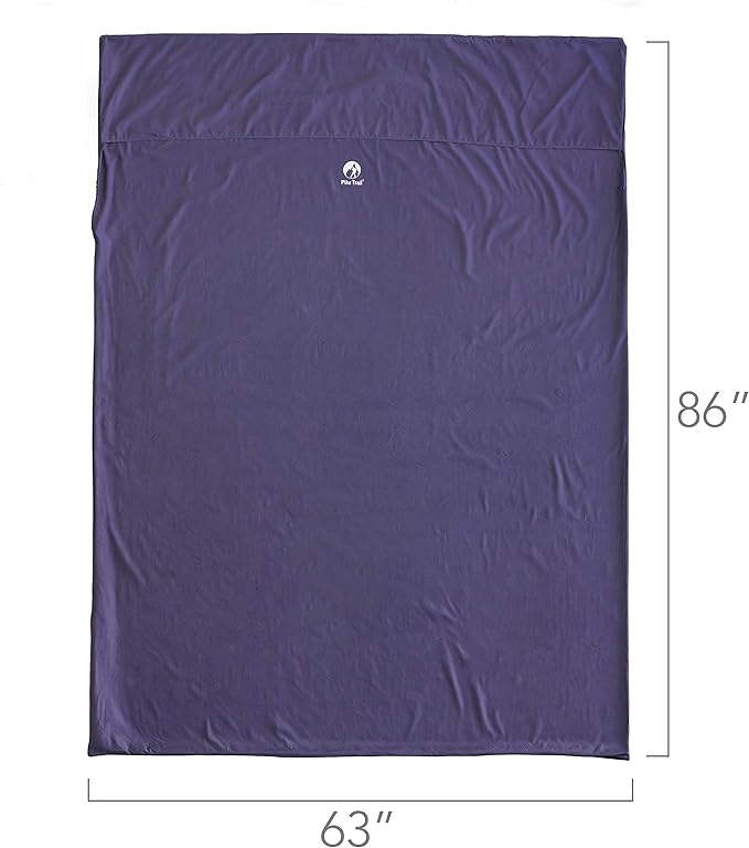 Pike Trail Sleeping Bag Liner – Travel and Camping Sheet, Lightweight and Compact Insert with Full Length Zipper and Guarantee