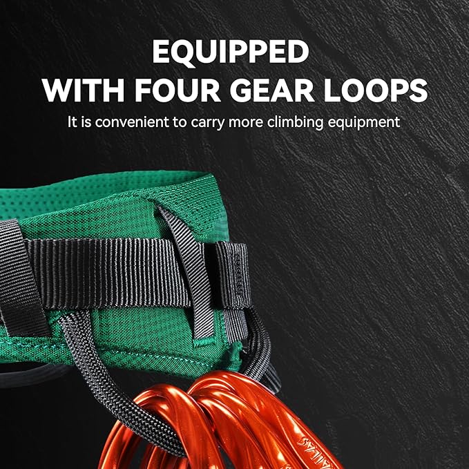 KAILAS B4 Rocking Climbing Harness Adjustable Roofing Harness Rescue Safety Harness Tree Climbing Harness Spikes