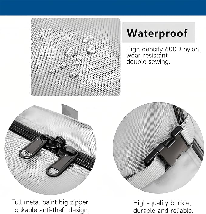 Large Duffel Bag, Waterproof Carry on Weekend Overnight Storage Bag over Luggage for Airline, Travel, Camping, Moving