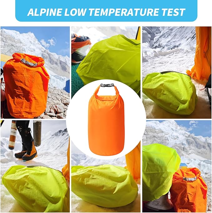 Dry Bag Set, Waterproof Small Lightweight Dry Bags for Paddle Board Kayaking, Fishing, Camping (Blue, 2L+5L+10L)