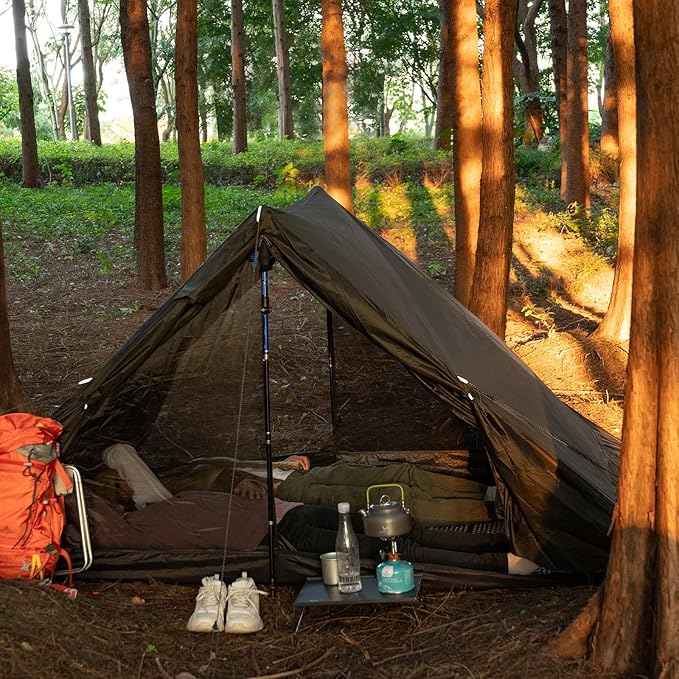 Ultralight Trekking Pole Tent for 1-2 Person,Lightweight Backpacking Tent,Waterproof Windproof Tents for Climbing,Camping,Hiking,Trekking