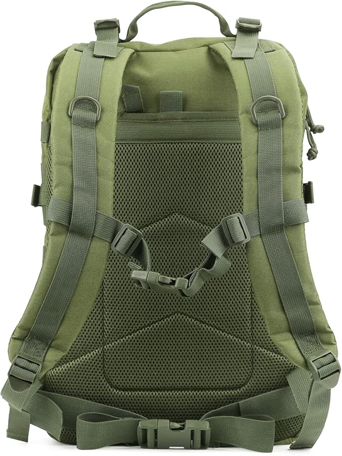 REEBOW GEAR Military Tactical Backpack Large Army 3 Day Assault Pack Molle Bag Boys Backpacks for School Army Green