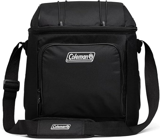 Coleman Chiller Insulated Soft Cooler, Leakproof 9/16/30 Can Cooler with 12+ Hour Ice Retention, Made with Recycled Materials, Great for Lunch, Camping, Beach, Pool, Sports, & More