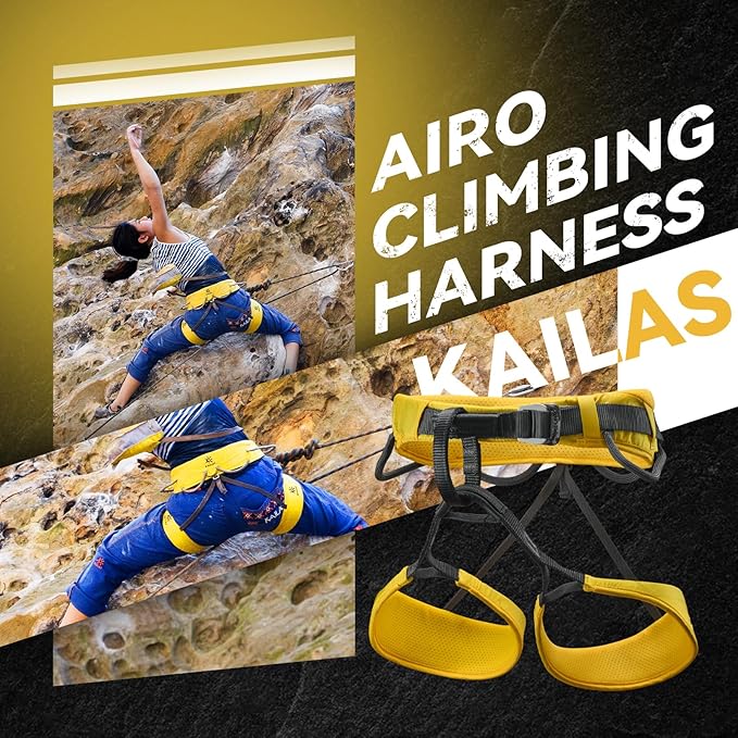 KAILAS Airo Rock Climbing Harness Men Mountaineering Tree Ice Climbing Women Half Body Safety Belt Rappelling