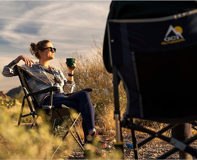 GCI Outdoor Eazy Chair, Folding Camping Chair for Adults