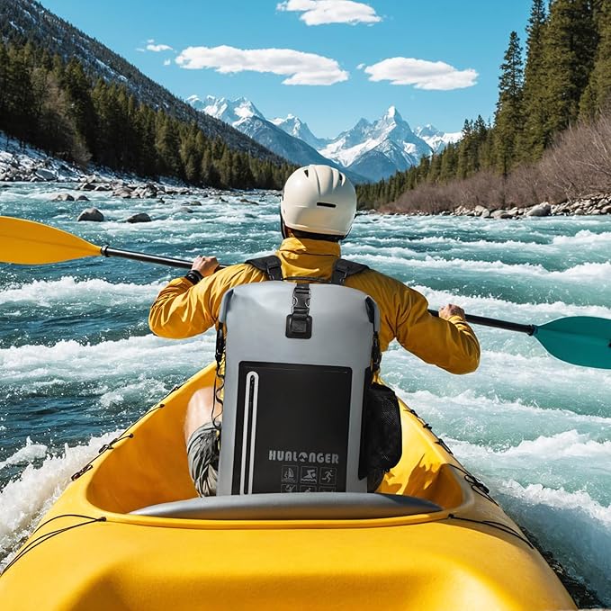 Waterproof Backpack 20L/30L/40L- Roll Top Closure Bag - Hiking Backpack - Lightweight Durable Floating Dry Bag with IPX8 Waterproof Phone Case