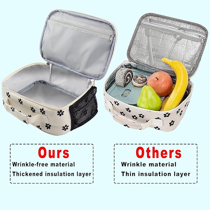 RLGPBON Kids Lunch Bag,Insulated Lunch Box for Girls Boys,Lunch Bag Toddler Teen,School Daycare Cute Travel bags