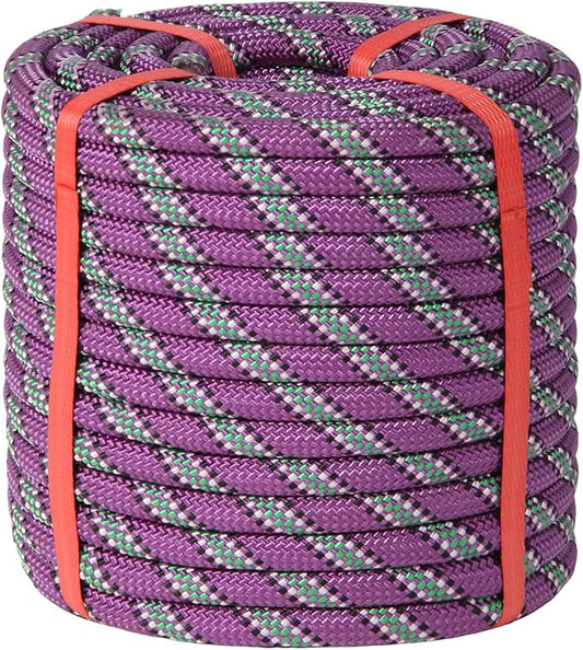 Arborist Rope Tree Climbing Rope 1/2 Inch 48 Strands Bull Rope for Construction Climbing Swing Sailing