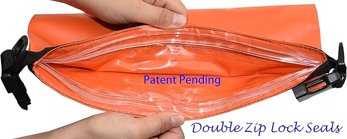 Waterproof Dry Bag - Lightweight Dry Sack with Seals and Waterproof Case - Float on Water - Keeps Gear Dry for Kayaking, Beach, Rafting, Boating, Hiking, Camping and Fishing