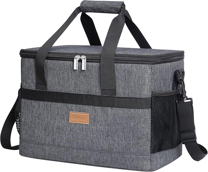 Lifewit Cooler Bag 30/50/60 Cans Collapsible and Insulated Large Lunch Bag Leakproof Soft Cooler Portable Tote for Camping/BBQ/Family Outdoor Activities