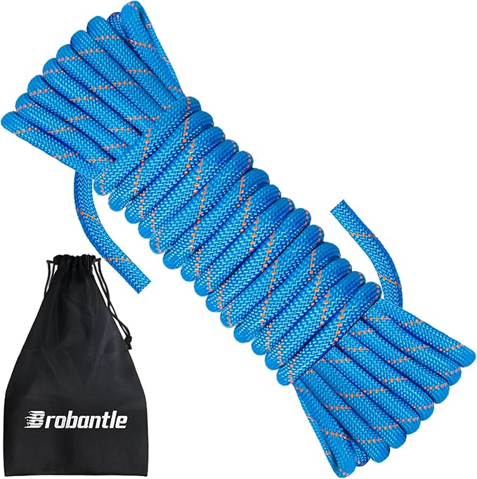 10.5mm Climbing Rope,Static Rock Climbing Rope for Escape Rope Ice Climbing Equipment Fire Rescue Parachute