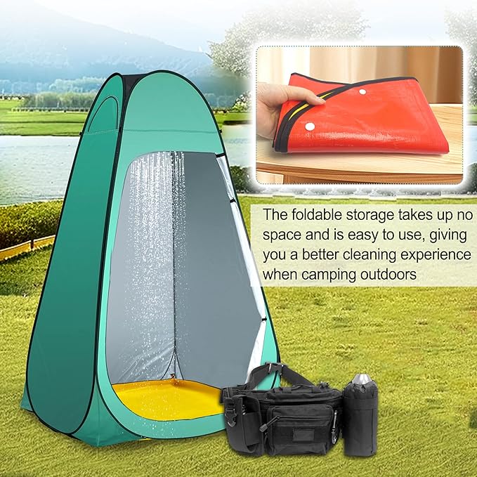 39.5" Camp Shower Tent Bottom Mat, Non Slip Changing Tent Bottom Pad, Removable Outdoor Shower Tent Floor Mat, Portable Pop up Privacy Tent Damp Pad, Prevent Dirtying & Protect Feet, Only Cushion