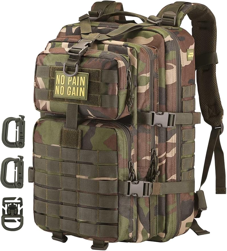 MOLLE Assault Pack, Tactical Backpack Military Army Camping Rucksack, 3-Day Pack