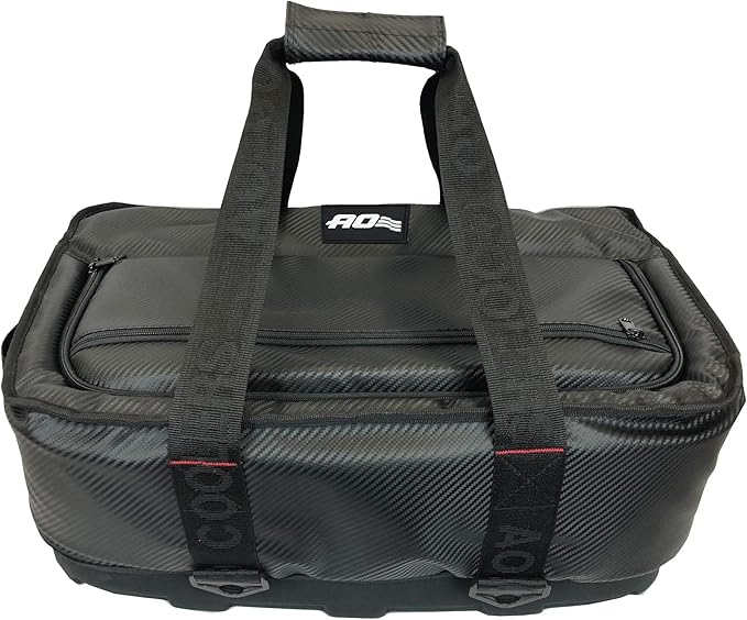 AO Coolers Stow N' Go Cooler, Low-Profile, Leakproof with High-Density Insulation, Holds Ice for 24 Hours, HD Carbon Black, 38 Pack