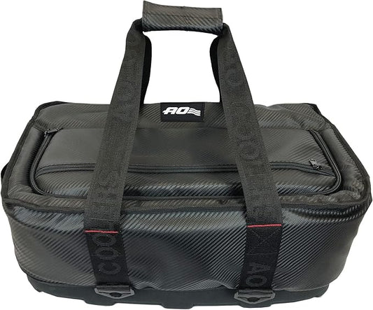 AO Coolers Stow N' Go Cooler, Low-Profile, Leakproof with High-Density Insulation, Holds Ice for 24 Hours, HD Carbon Black, 38 Pack