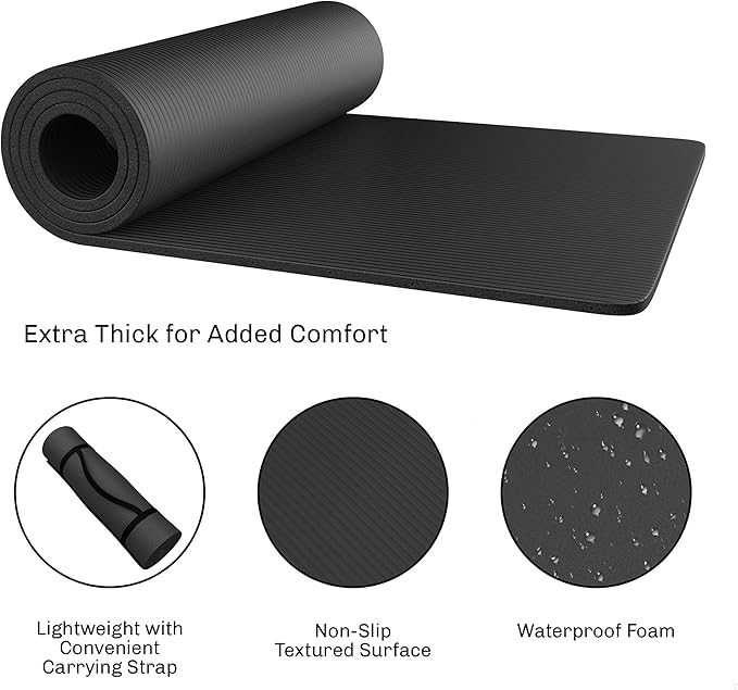 Foam Sleeping Pad - Lightweight Waterproof Camping Mat with Carrying Handle for Cots, Tents, Hiking, and Sleepovers by Wakeman