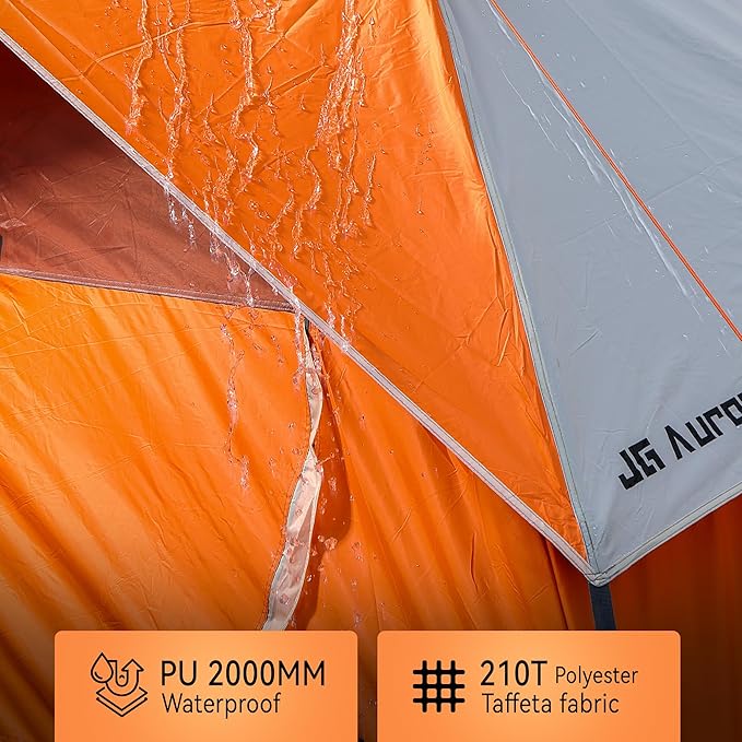 2 Person Camping Tent 4 Person Tents for Camping Windproof Tents for Camping Hiking Backpacking Traveling 2/3/4 Family People Tents for Camping Portable Tent with Carry Bag
