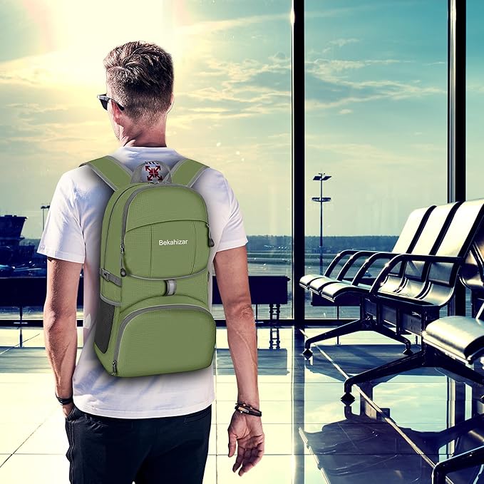 35L Lightweight Backpack Foldable Hiking Daypack Packable Travel Day Bag for Men Women Outdoor Walking Camping