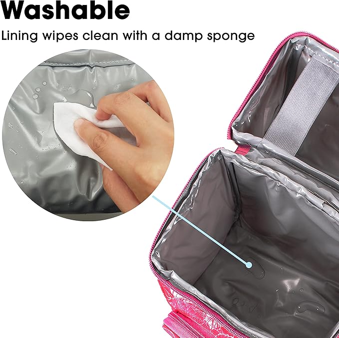 J World Corey Kids Lunch Bag. Insulated Lunch-Box for Girls, Women, Aloha