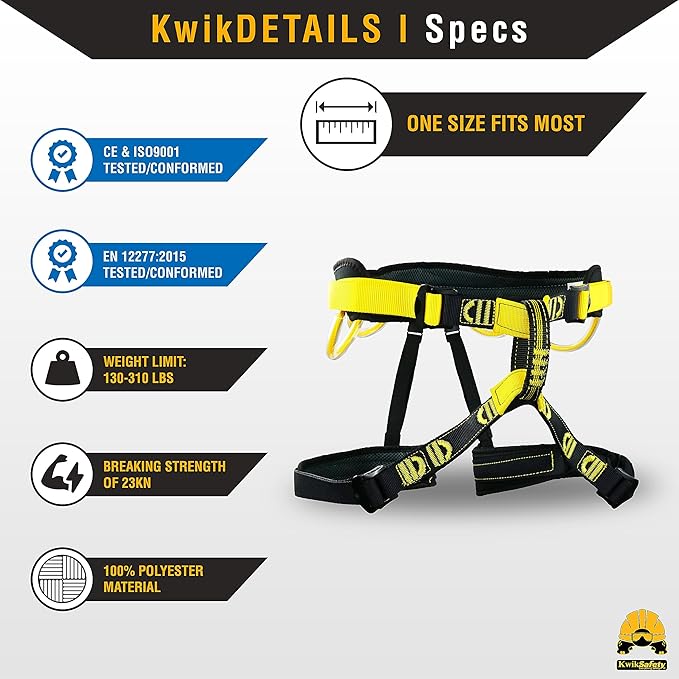 KwikSafety - Charlotte, NC - MANDRILL & CANOPY KING Climbing Harness | Half Body, Full Body | Meets EN & CE