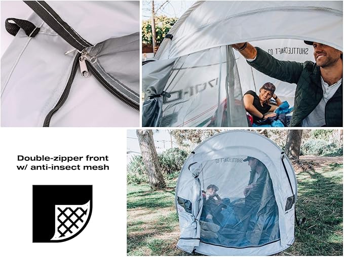 Star Trek: The Next Generation Shuttlecraft Justman 2-Person Camping Tent | Indoor And Outdoor Activities | Pop-Up Camping Tents & Shelters, Accessories | 95 x 47 x 43 Inches