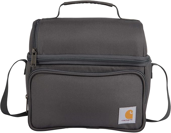 Carhartt Camping Cooler, Worksite Lunchbox, Soft Shell Cooler for Construction Sites, Work and Everyday Use Cooler, Gray