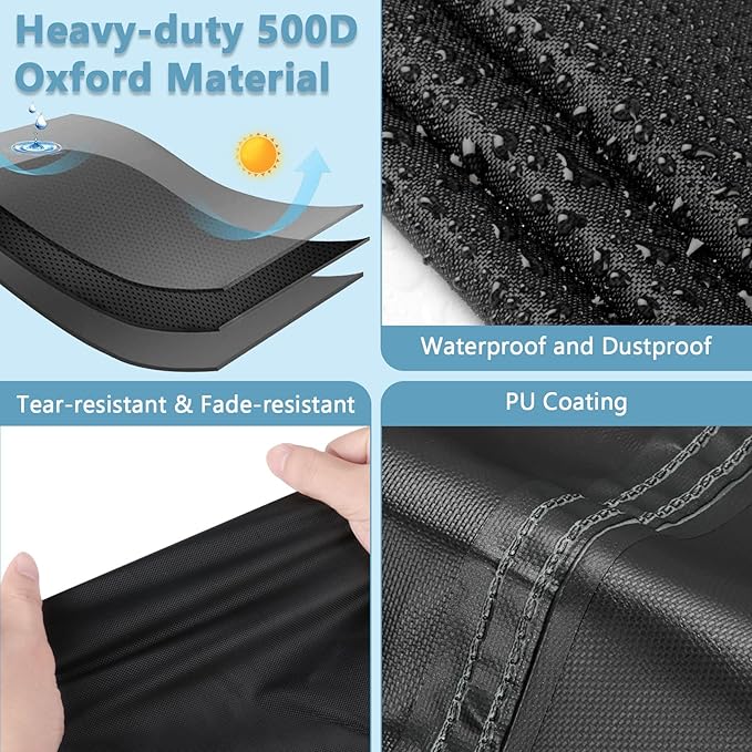 Kingling Cooler Cover, Waterproof Outdoor Rolling Ice Chest Wheeled Camping Cooler Cover