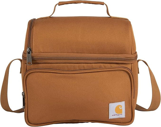 Carhartt Insulated 12 Can Two Compartment Lunch Cooler Carhartt/Brown One Size