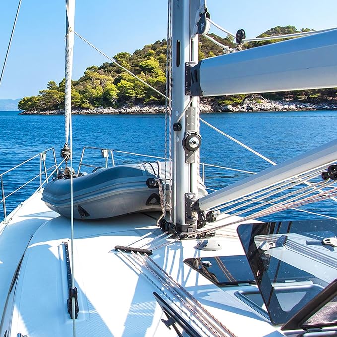 Arborist Tree Rope, 3/4inch by 150FT, 24 Strand Bull Rope up to 44KN Tensile Strength, White, Yellow, Black