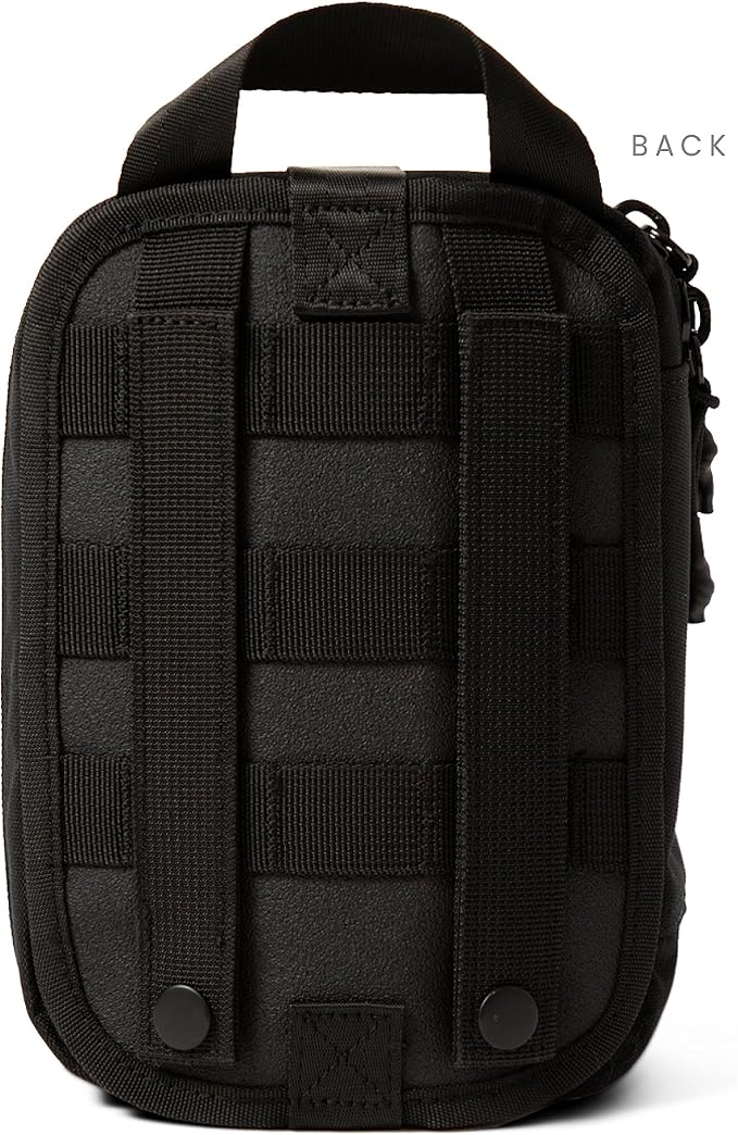 My Medic MyFak Mini First Aid Kit - Small and Lightweight for Camping Hiking and Backpacking - IFAK With 70 Items - HSA/FSA Eligible Great for Travel - Black