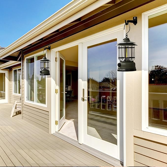 3 Pack LED Camping Lanterns Battery Powered Rechargeable Lantern with Stepless Dimming Vintage Portable Camping Lights & Lanterns for Emergency Fishing Camping Hiking Power Outage Tabletop