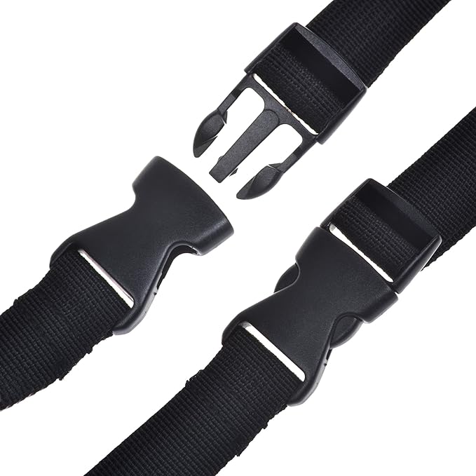 Cosmos Pack of 2 Black Color Mattress Backpack Sleeping Bag Straps for Outdoor Activities