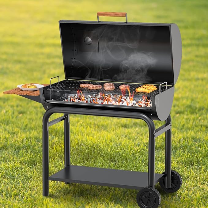 LS'BABQ Stainless Steel 27 Inch Charcoal Ash Pan Replacement for Chargriller Charcoal 1224, 1324, 2121, 2222, 2727, 2828, 2929, Charbroil 17302056 Grill