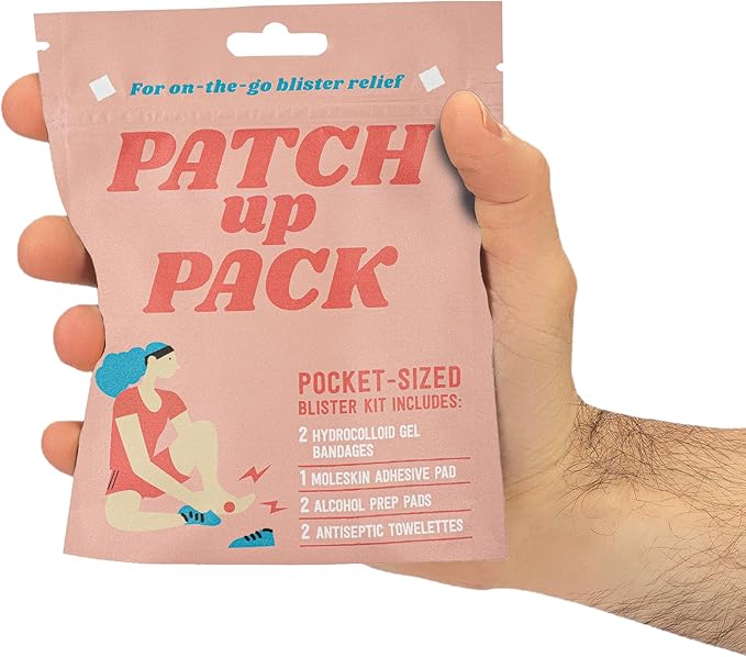 Patch Up Pack, Portable Blister Kit, Pocket-Sized, Outdoor Essentials, for On-The-Go Blister Relief, Perfect for Trail Running, Camping, Hiking, Outdoors