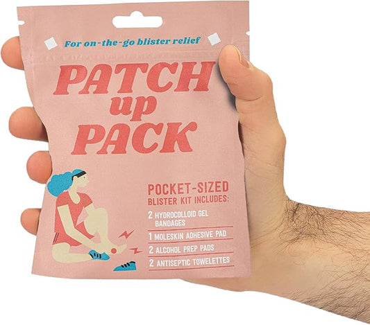 Patch Up Pack, Portable Blister Kit, Pocket-Sized, Outdoor Essentials, for On-The-Go Blister Relief, Perfect for Trail Running, Camping, Hiking, Outdoors