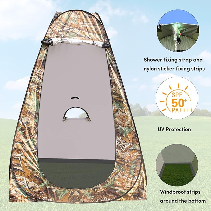 Pop Up Privacy Tent Shower Tent Changing Tent Portable Outdoor Camping Bathroom Toilet Tent Changing Dressing Room Privacy Shelters Room for Hiking and Beach Sun Shelter Picnic Fishing- Waterproof