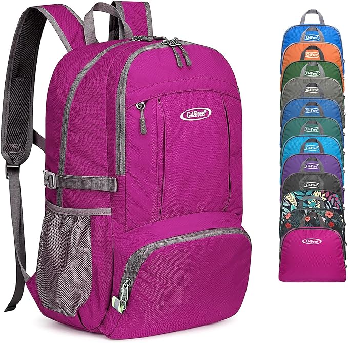 G4Free 40L Lightweight Packable Hiking Backpack, Waterproof Travel Daypack