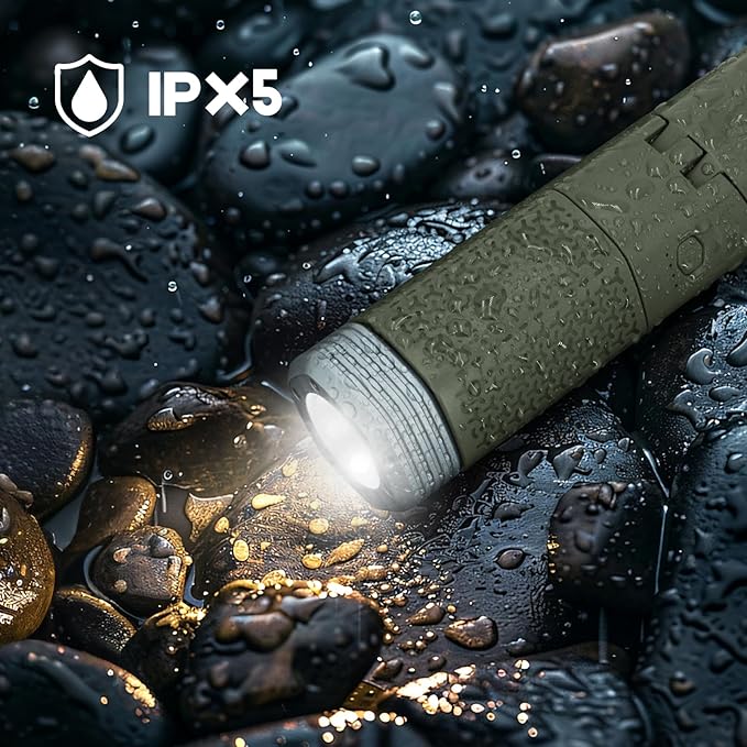 Camping Lights,Telescopic Camping Lantern with Storage Bag,7800mAh Rechargeable Outdoor Adventure Emergency Light,Waterproof LED Work Lights with Magnetic (Grass Green)