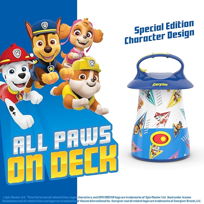 Energizer PAW Patrol Lanterns (2-Pack), Paw Patrol Toys for Boys and Girls, Great Lightweight LED Lantern for Kids (Batteries Included)