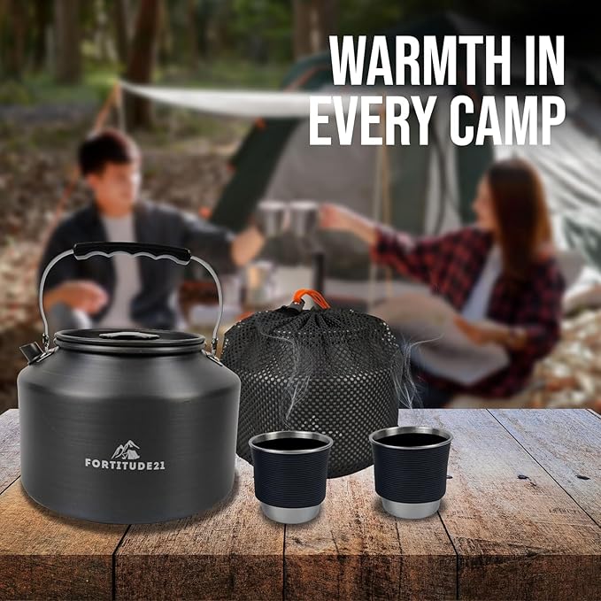 Tea Kettle for Stovetop, 2.2L Teapot for Boiling Water, Camping Kettle for Stove Top, Coffee and Water Kettle for Stovetop Use, Camp Kettle for Tea Brewing