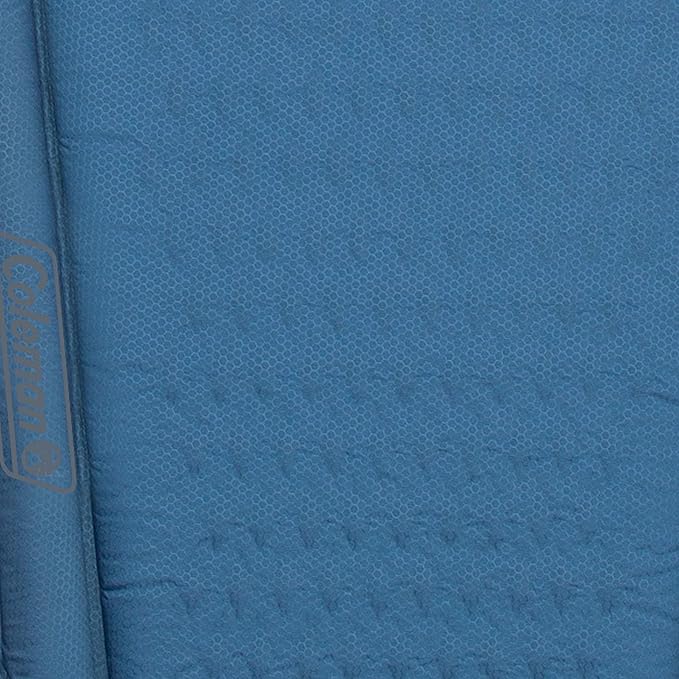 Coleman Silverton Self-Inflating Sleeping Pad, Lightweight Camping Pad with Pillow Storage Bag, Comfortable Sleeping Mat with Side Bumpers to Prevent Rolling Off and Easy Inflation