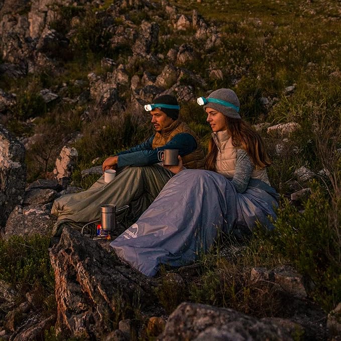 Naturehike Lightweight Sleeping Bag - Compact, Ultralight, Envelope Backpacking Bag - Portable, Waterproof, Comfortable With Compression Sack for 3 Season Camping, Traveling, Hiking