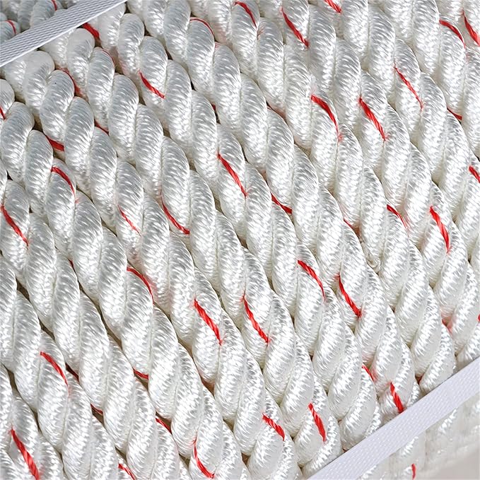 1/2Inch x 150FT Arborist Bull Rope, High Strength Double Braid Polyester Tree Rigging Line Utility Rope for Halyard, Sailboat Weathered Line, Tree Work, Camping, Swings, Tying Goods