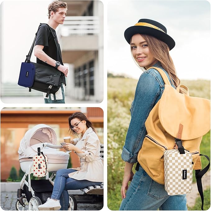 Small Cooler Bag Freezable Lunch Bag for Work School Travel,Small Lunch Bag,insulated snack bag For Adults/Kids,Mini Cooler,Lunch bag small Fit For Yogurt（Strawberries）