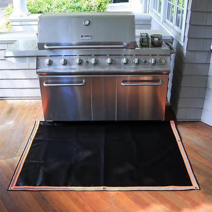 XL Fire Pit Mat, USA Based, Fireproof Under Grill Mat for Outdoor Grill Deck Protector, 67" x 60", for Firepit, Grass, Patio, Lawn, Campsite, BBQ Mat, Fire Proof Ember Mat