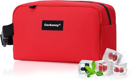 Small Cooler Bag Freezable Lunch Bag for Work School Travel,Small Lunch Bag,Small Insulated Bag For Kids/Adults,Freezer Lunch Bags,Freezable Snack Bag,Mini Lunch Bag Fit For Yogurt,Suit for 3+.