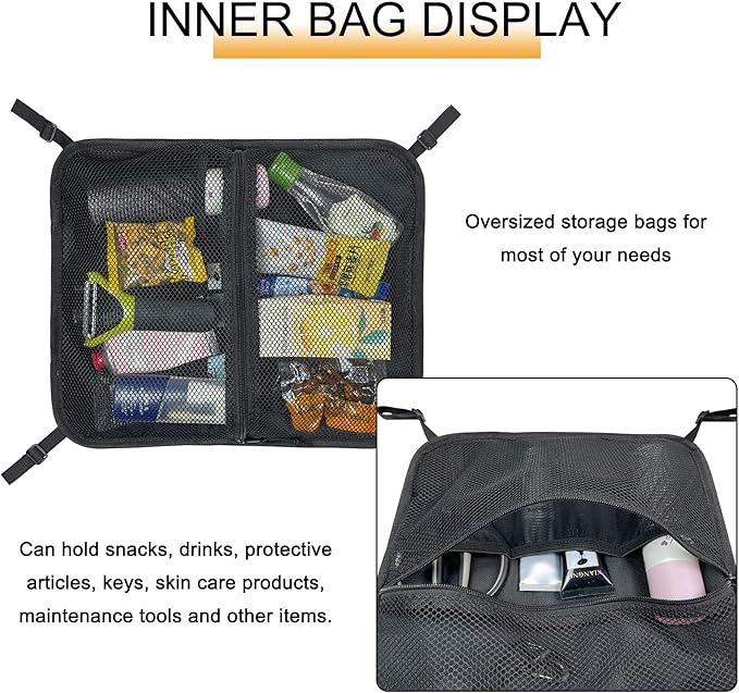 Paddleboard Deck Bag, Mesh Sup Deck Dry Bag Storage Pouch，Mesh Deck Bag for Kayak, Mesh Storage Bag Sup，Sup Accessories Mesh Storage Bag for Stand Up Paddleboard, Surfboard, Kayak