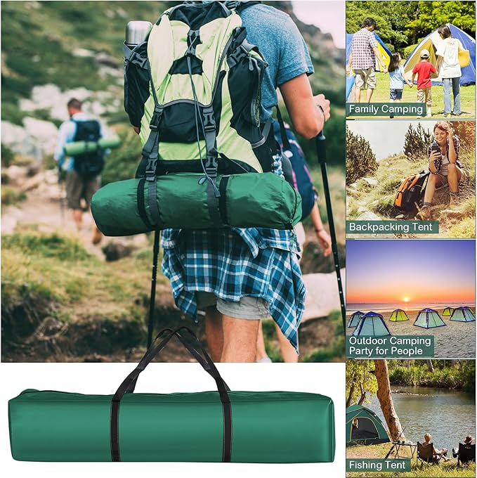 Pop Up Tents for Camping, 3-4 Person Camping Tent 60s Automatic Easy Setup Dome Tent, Waterproof Family Camping Tents, Lightweight Tents for Camping Hiking Backpacking Fishing Hunting